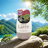 肌美精（Kracie）日本Kracie肌美精latte兒童洗發(fā)水控油蓬松寶寶嬰兒親子洗護(hù)溫和 蘋果牡丹 洗發(fā)水【490ml】