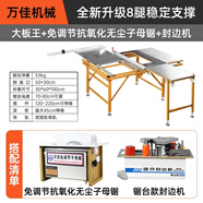 萬佳無塵子母鋸不銹鋼木工鋸臺(tái)精密鋸折疊推臺(tái)鋸無塵鋸工作臺(tái) 大板王+免調(diào)節(jié)子母鋸+封邊機(jī)