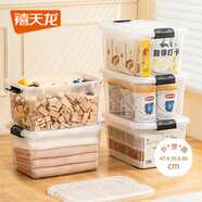 禧天龍塑料衣物收納箱玩具整理箱30L 透明 1個裝 不帶輪