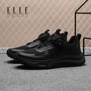 ELLEHOMME冰熊男士休閑鞋 輕量舒適耐磨運動鞋 黑色 42 (260mm)