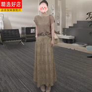 CEOCK2025新款夏季穿搭一整套感鏤空針織衫半身裙套裝法式大碼胖mm連衣 上衣+半身裙 【套裝】-旗艦款 L 【建議101-120斤】