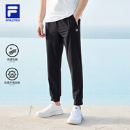 FILA 斐樂(lè )官方運動(dòng)褲男2025年夏季薄款透氣防曬針織褲子收口健身長(cháng)褲