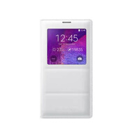 三星（SAMSUNG）適配note4手機殼n9100智能開(kāi)窗皮套9108v保護套n9109手機套炫彩插卡原裝手機殼男女情侶款官方原裝 note4 無(wú)芯片 幻影白 三星其他型號