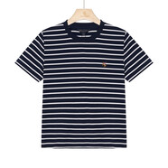 保羅·彼得專(zhuān)柜同款 女士舒適簡(jiǎn)約運動(dòng)日常百搭條紋短袖T恤BWEB43011 藏青色 BWEB43011 L (165) 105-120斤