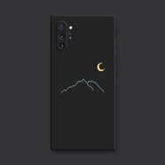 三星（SAMSUNG）原裝適用三星note10十5G手機殼硅膠samsungnote保護套n9760全包not防摔pro女galaxynote10+男nont 【月亮與山-雅典黑】單殼 三星GalaxyNote10+