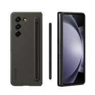 三星（SAMSUNG）三星Fold5單底保護(hù)殼帶筆Spen原裝手機(jī)殼保護(hù)殼手寫(xiě)筆 黑灰色整套帶筆裸包無(wú)包裝盒 原 三星GalaxyZFold5