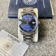 【二手99新】全套浪琴名匠系列18K間金/玫瑰金鉆石刻度自動(dòng)機械男士商務(wù)正裝瑞士手表 高端腕表 40.0mm 藍盤(pán)鉆刻 L2.793.4.97.6