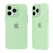 Apple適用于蘋果16ProMax磨砂軟硅膠殼iPhone15Pro全包14pm磨砂膚感13Pro不發(fā)黃12糖果色11/Xs老七 薄荷綠 iPhone 16 pro
