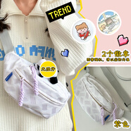 ULTIMATE DIRECTIONNAOISKEY 腦斯基斜挎包女2025新款腰包胸包夏天包包女式小挎包餃 淺紫色送2個徽章不帶掛件