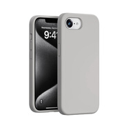 GDMX蘋果16E手機(jī)殼新款iPhone16e保護(hù)套情侶款輕奢防摔簡(jiǎn)約手機(jī)套液態(tài)硅膠不沾灰純色精孔全包保護(hù)殼 蘋果16E【炭灰色】】鏡頭大孔