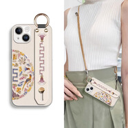 搗旦國度適用于蘋果iphone16手機殼女腕帶15promax新款14高級感13國風(fēng)12全包邊框超薄防摔硅膠簡約保護套 青花瓷-藍芯+（配掛繩+夾片） iphone13