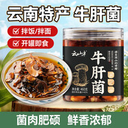 云山半油牛肝菌460g 云南特產(chǎn)即食蘑菇下飯菜 油菌子下酒菜拌面