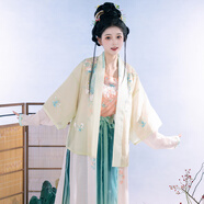 鐘靈記  花翎 風(fēng)鈴木花 海棠刺繡 貉袖一件現(xiàn)貨 M