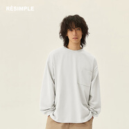 RESIMPLE簡(jiǎn)單點(diǎn)極簡(jiǎn)生活-長(cháng)袖T恤-0009線(xiàn)上專(zhuān)供款 牙白色 M