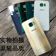 三星（SAMSUNG）原裝適用S6edge+電池后蓋G9200玻璃后殼G9250 G9280外殼s105g S6/G9250  小曲屏-黑藍(lán)后蓋 三星其他型號(hào)