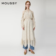 moussy 【歐陽(yáng)娜娜同款】女裝新款度假連衣裙028GAH30-6140 075花紋米色 S 00001
