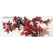 著名花鳥藝術(shù)家馬志紅《清香溢遠(yuǎn)》純手繪 1.8米