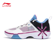 李寧（LI-NING）韋德丨輕量高回彈籃球場(chǎng)地鞋男鞋25夏季新款柔軟低幫籃球鞋 標(biāo)準(zhǔn)白/黑色-4 44