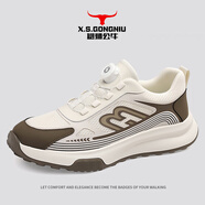 雄獅公牛正品男鞋高端夏季新品城市戶外休閑旋轉(zhuǎn)扣徒步鞋軟底跑步鞋休閑鞋 白色【正品男鞋】 41 (255mm)