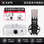 艾肯iCON艾肯 2nano聲卡套裝手機(jī)電腦主播直播喊麥抖音快手全民k歌電容麥克風(fēng)專業(yè)錄音話筒設(shè)備全套 2NANO+得勝K600套裝（需接電腦）