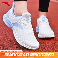 安踏女鞋易彎折跑鞋軟底夏季皮網(wǎng)緩震耐磨休閑運動(dòng)鞋防滑旅游鞋跑鞋 【店長(cháng)推薦-網(wǎng)面】白/藍5501-6 37.5 （女6.5）
