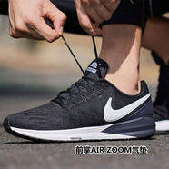耐克（NIKE）男鞋跑步鞋2025秋季新款運動鞋網(wǎng)面休閑透氣時尚減震舒適慢跑鞋 AA1636-002 AIR ZOOM緩震跑鞋 44.5