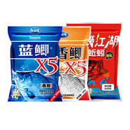 魚餌藍(lán)鯽X5常溫野釣套裝釣魚餌料湖庫(kù)黑坑野釣鯽鯉草青鳊魚食釣餌