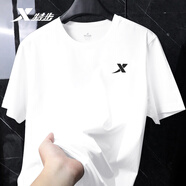 特步（XTEP） 特步短袖圓領(lǐng)春季純棉t恤男潮流運動(dòng)上衣時(shí)尚休閑透氣速干打底衫 珍珠白-圓領(lǐng)（純棉） M （170/92A）【現貨速發(fā)】