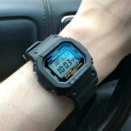 卡西歐（CASIO）gshock小方塊手表男頭文字d方形運(yùn)動(dòng)復(fù)古電子表dw5600e G-5600UE-1(太陽(yáng)能款式）