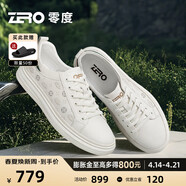 零度尚品Zero板鞋男2025夏季新款輕奢老錢(qián)風(fēng)小白鞋日常百搭軟底戶(hù)外休閑鞋 白色 40