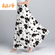 初徑夏季新款雪紡碎花半身裙顯瘦百搭減齡a字裙 親吻花【裙長(cháng)80cm】 XL 【建議120-140斤】