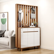 智新木王鞋柜掛衣架一體衣帽架家用門(mén)口玄關(guān)柜室內新中式入戶(hù)隔斷柜