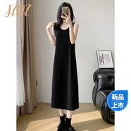 JZDZ2025春秋季一整套穿搭感無袖連衣裙子女牛仔短款外套搭配背心長裙 背心連衣裙 單件 M 建議105斤內(nèi)