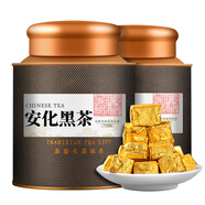 醉然香 茶葉 安化黑茶特級金花茯磚茶500g手筑黑茶送禮送長輩湖南熟茶