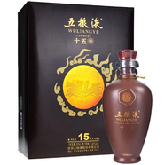 五糧液（WULIANGYE） 濃香型白酒 禮盒裝收藏商務送禮酒水 五糧液 50度 500mL 1瓶 五糧液10年/十五年