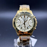 精工(SEIKO)商務(wù)三眼指針防水石英男表SSB199J1201J1145J SSB112J1 44mm