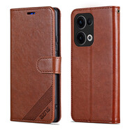 雅尊仕 OPPO Reno13手機殼翻蓋式皮套PKM110雙面前后全包保護套5G防摔側翻插卡軟硅膠殼男女商務(wù)錢(qián)包款 OPPO Reno13 【棕色】