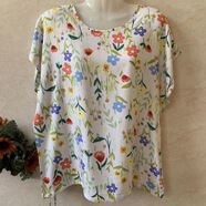 FHHUABD人造棉T恤衫媽媽綿綢蝙蝠袖大碼寬松上衣韓版薄款中老年打底衫女t 清新綠 棉綢 4XL 體重130-145斤