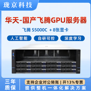 瓏京-華天國(guó)產(chǎn)信創(chuàng)服務(wù)器 飛騰CPU FT S5000C系列 雙路 128核心 八卡GPU機(jī)架式服務(wù)器 飛騰 S5000C 64線程 2.1G S5000C*2/128G/3.84T