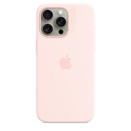 適用蘋果iPhone15ProMax手機(jī)殼Magsafe磁吸保護(hù)殼蘋果原裝手機(jī)套 亮粉色