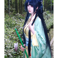 玩家小將東方淮竹cos服狐妖小紅娘cos服竹業(yè)篇古裝cosplay動漫男女全套 cos服+笛子 L