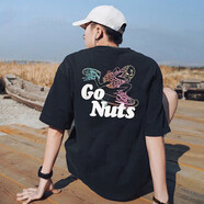 耐克（NIKE）短袖T恤男裝夏季新款運動(dòng)服印花休閑舒適透氣圓領(lǐng)上衣 HM4457-010黑色/SB系列 L