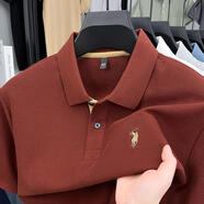 圣大保羅;SANTA BARBARA POLO & RACQUET CLUB圣大保羅SANTA BARBARA POLO & RACQUET CLUB純棉短袖POLO衫男夏 SYD25821繡紅 SY