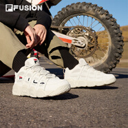 斐樂（FILA）FUSION 斐樂潮牌籃球鞋女鞋低幫籃球文化鞋復(fù)古休閑鞋老爹鞋 燕麥色-T12W941206AOM 35.5