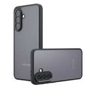 三星（SAMSUNG）原裝A56手機殼透明鎧甲Galaxy A36防摔保護套磁吸Samsung A26霧面磨砂A16 A06全包個(gè)性簡(jiǎn)約膚感套 磨砂黑【親膚手感】 三星Galaxy A56