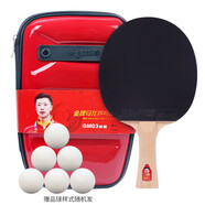 紅雙喜DHS狂飚乒乓球拍金牌系列馬龍GM03專業(yè)級(jí)明星兵乓球成品拍橫拍1只