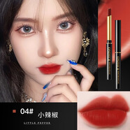 奧斯赫OSIHER奧斯赫柔奢羽霧絲潤(rùn)細(xì)管口紅絲絨啞光霧面學(xué)生唇膏抖音爆款 04#小辣椒