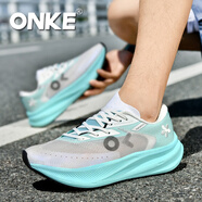 ONKE運(yùn)動(dòng)鞋女夏季透氣網(wǎng)面鞋回彈減震輕便大碼女鞋超輕馬拉松跑步鞋男 瀑布藍(lán) 男款 45