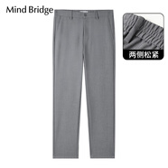 Mind BridgeMindBridge百家好商務(wù)褲子2025新款直筒休閑褲男春季通勤休閑長褲 深灰色[升級款] L 175/82A