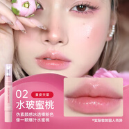 CandyMoyo 膜玉夾心軟糖水光溫變色潤唇膏滋潤不易掉色顯白健康好氣色 水光變色潤唇膏（水玻蜜桃）
